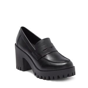 Steve Madden Black Binary Loafer Pump